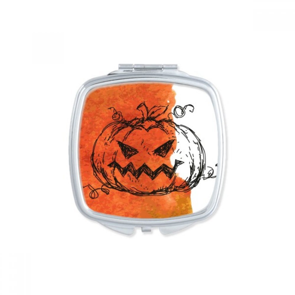 Miroir maquillage compact portable Halloween petit miroir de poche sac à main