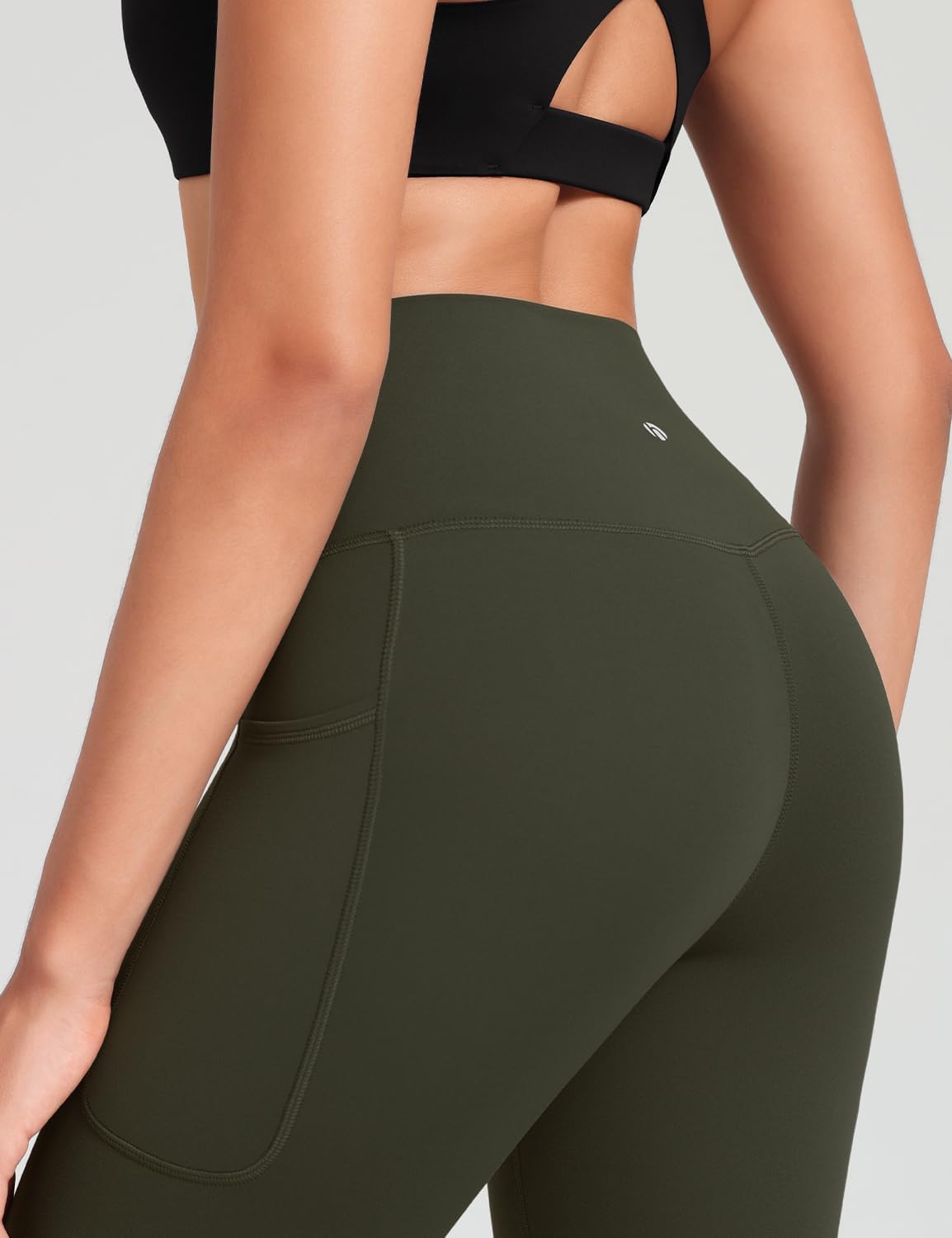 HeyNuts Pro Leggings with Pockets 25'', High Waisted 7/8 Workout Pants - Image 6