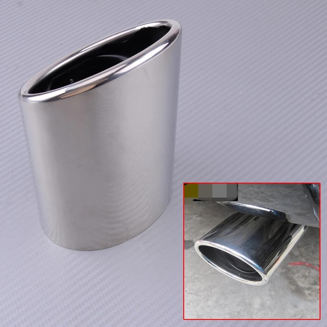 Silenciador Escape Trasero Acero Inoxidable Para Coche Punta Tubo Escape Para Toyota Para Land Cruiser Para Prado FJ120 2003-2009