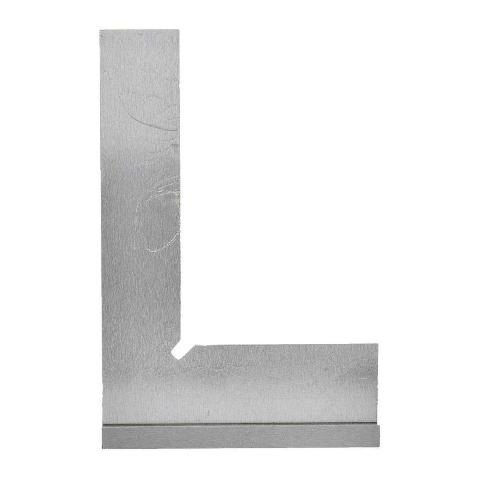 Linijka kątowa metal, linijka kątowa inżynier kwadratowa wysoka dokładność stal nierdzewna 90 stopni z narzędziem do pomiaru siedzenia do wykrywania kątów i znaków części (200 x 130 mm)