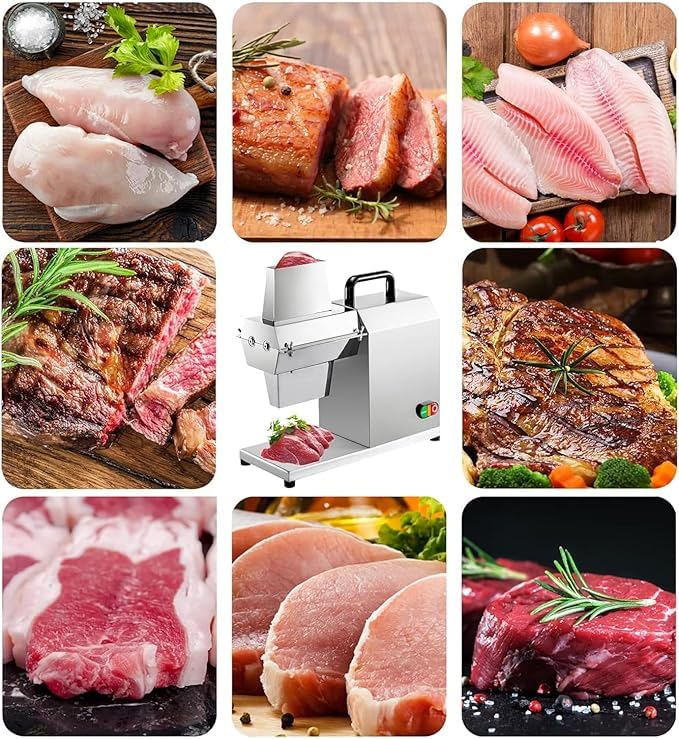 Elektrischer Fleischklopfer, robustes 450-W-Edelstahl-Küchenwerkzeug für Rind, Huhn, Schwein, Fisch – ideal für den gewerblichen Gebrauch, Lebensmittelzubereitung