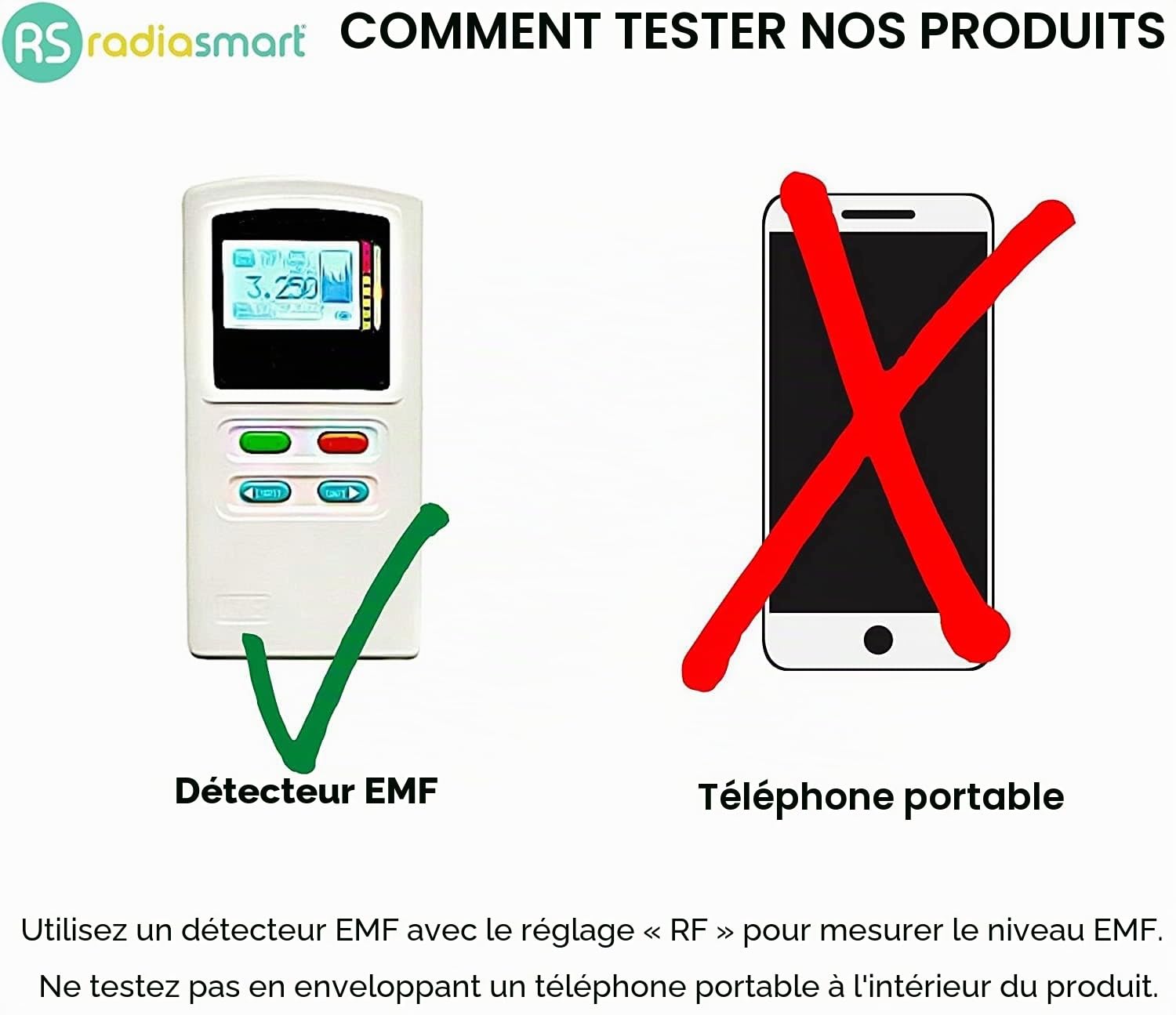 Radia Smart Bonnet souple de protection contre les champs électromagnétiques, 5G, blindage RF, protection WiFi, manteau cerveau