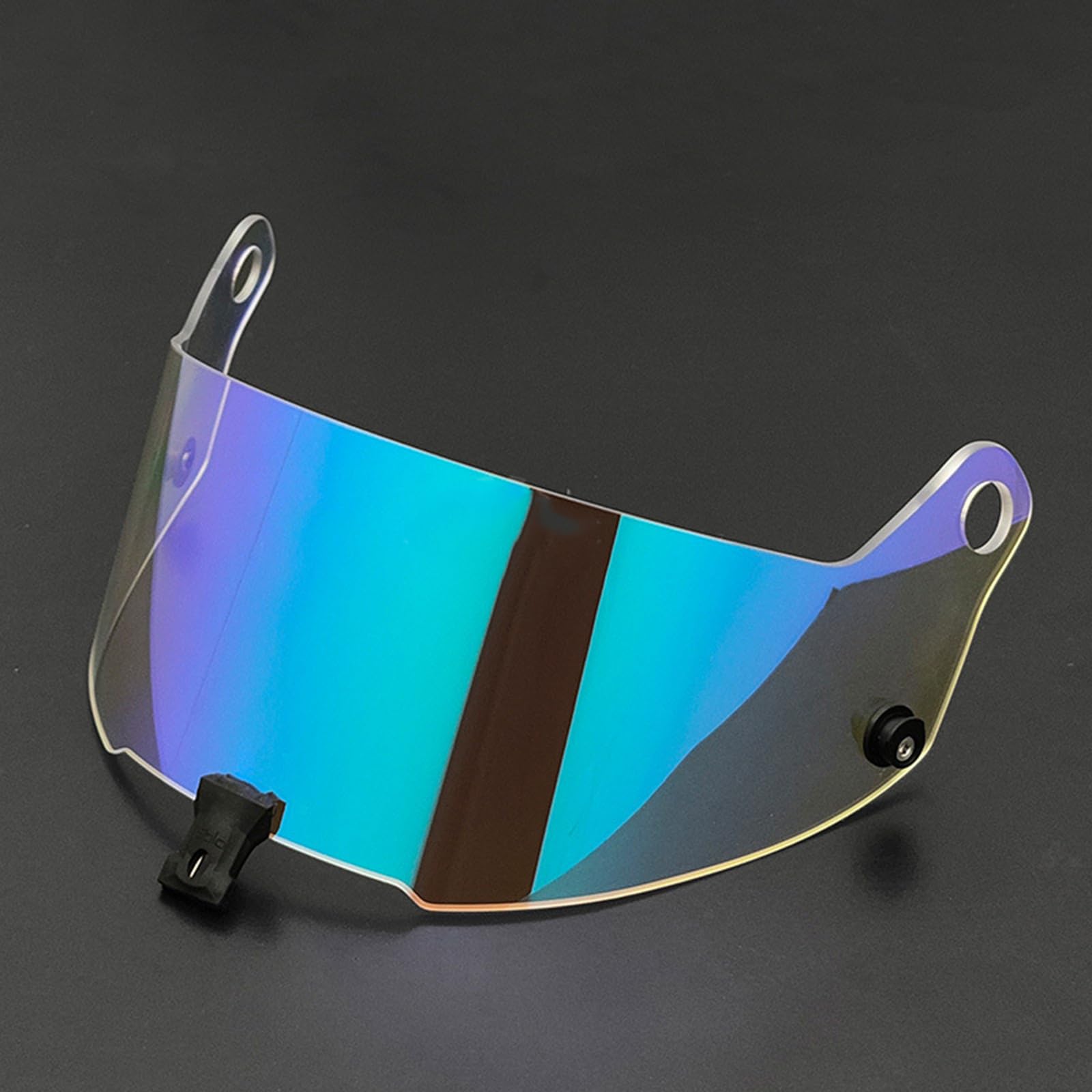 Motorcycle Motorcycle Helmet Face Shield for STILO ST5,Tinted Anti-Scratch Visor Replacement, Style Protection Lens, Multi‑Colour Options Helmet Accessories,D Gold Red(A Aurora Blue)