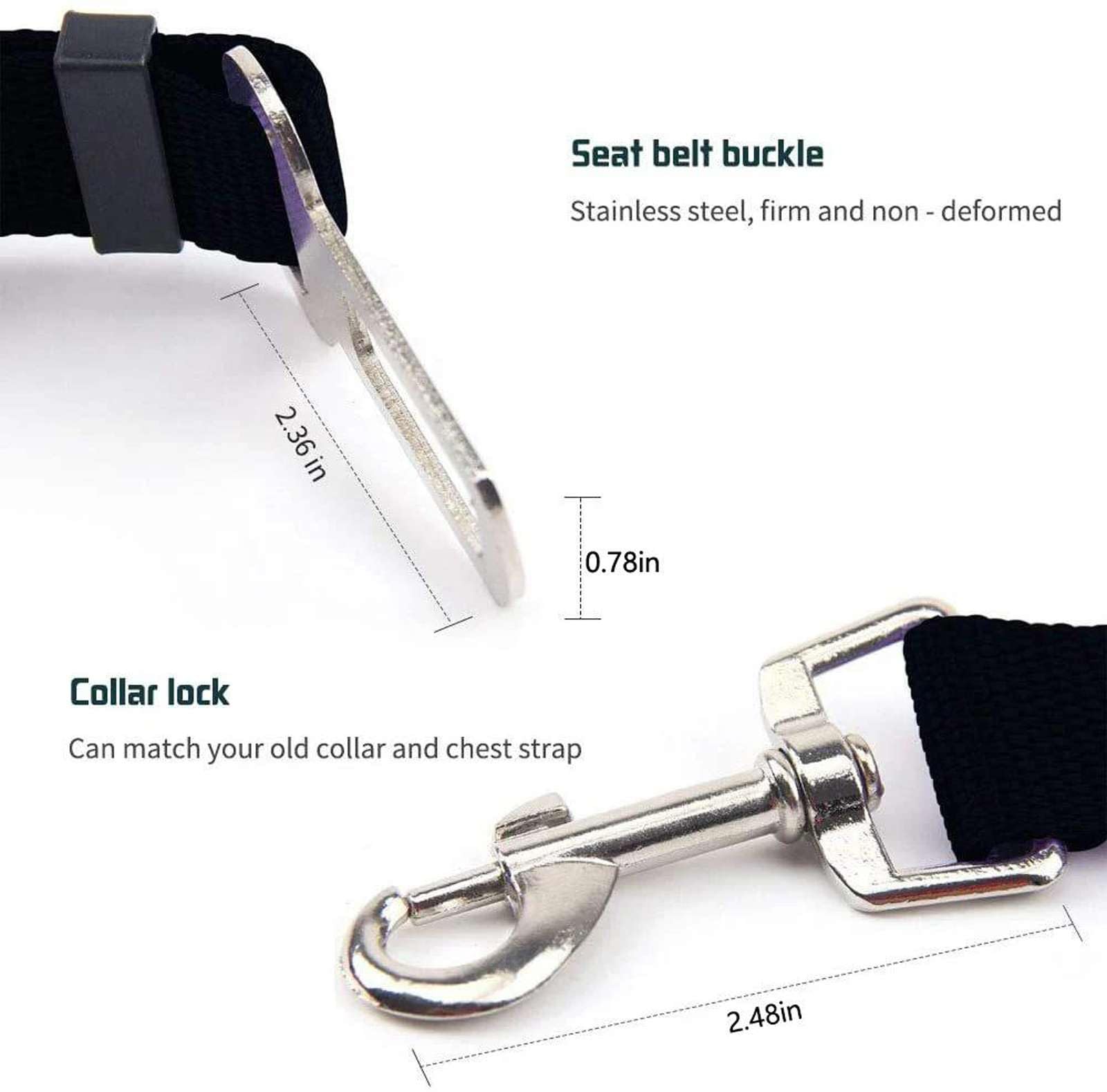 Réglable Pet Cat Chien Voiture Ceinture de sécurité Siège pour Animaux de Compagnie Véhicule Harnais pour Chien Clip de Plomb Levier de sécurité Traction