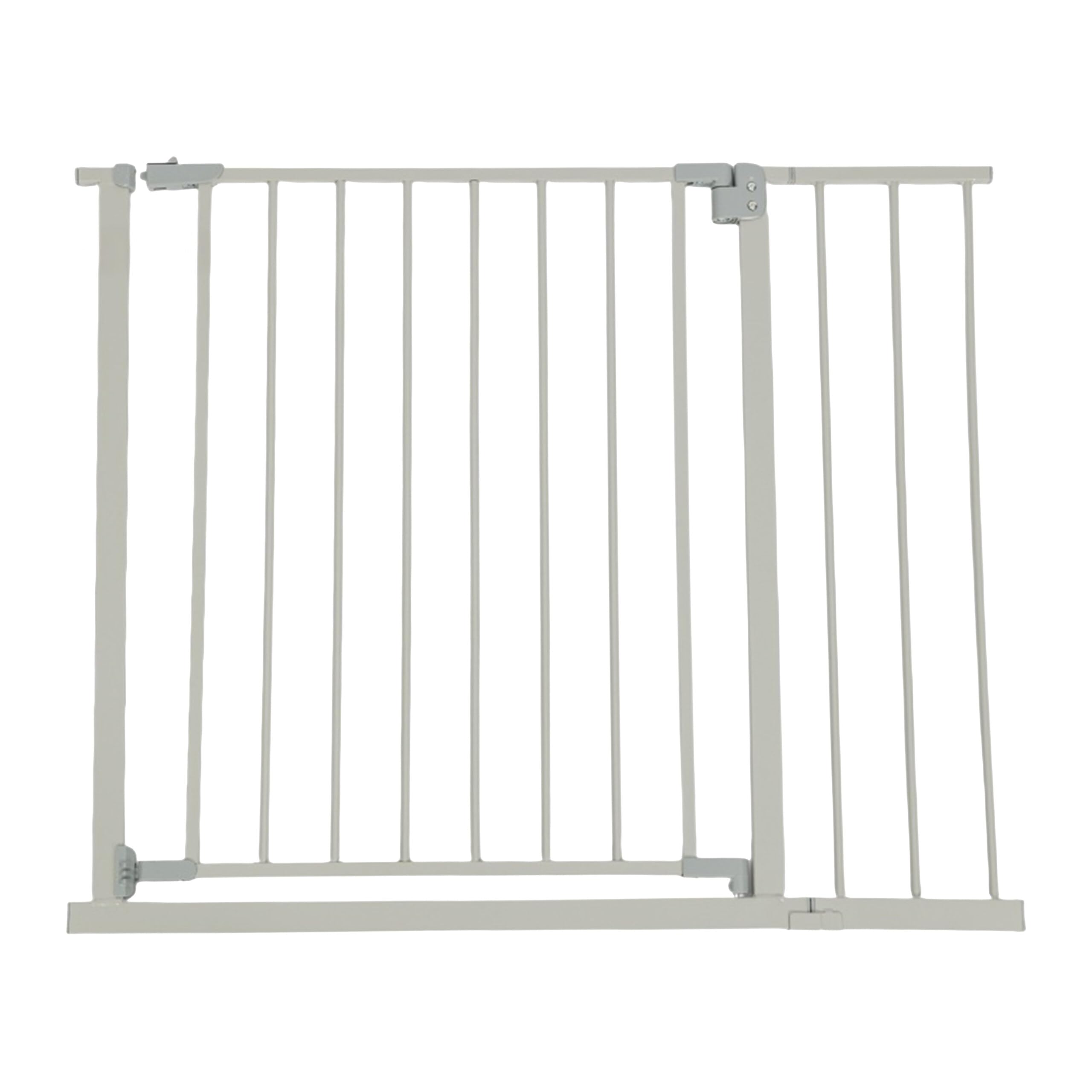Barrera de Seguridad Relaxdays, 95-100 cm, sin taladrar, bebés y niños, escaleras y Puertas, Gris