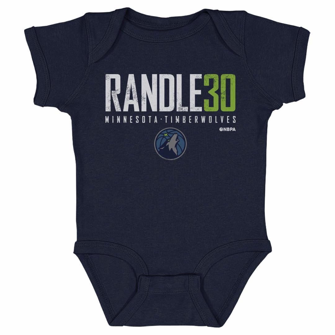 500 LEVEL Julius Randle Minnesota Timberwolves One-Piece Infant Bodysuit - Julius Randle Minnesota Timberwolves Elite WHT (Navy, 6M)