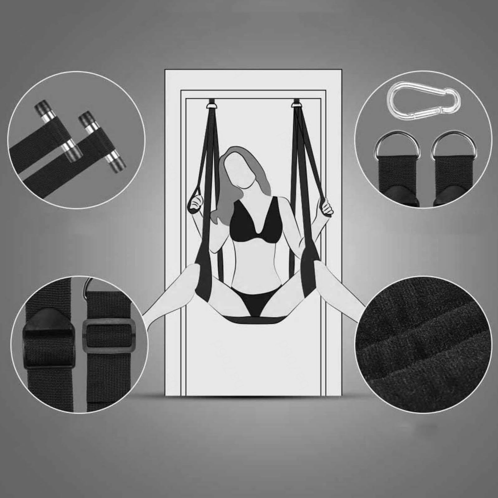Altalena a Soffitto Rotante a 360 Gradi,#3 | Lunghezza regolabile,#3