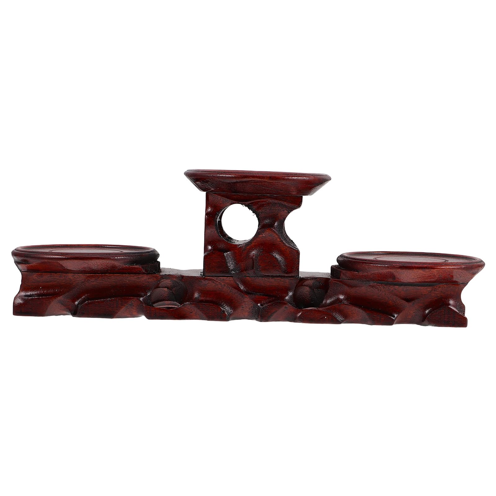 Mikikit Soportes de Madera Maciza Redondos para Exhibición, Base Estable para Pequeños Pedestales y Decoración de Hogar