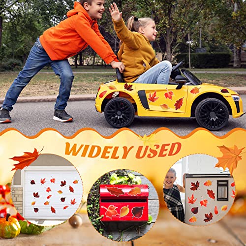 Fall Autumn Reflective Magnet Car Decorations Autumn Leaf Magnet Maple Leaf Magnets Fall Autumn Car Magnetic Stickers Waterproof Refrigerator Magnets For Autumn Thanksgiving Day Car Decor (32 Pcs) #TOP4