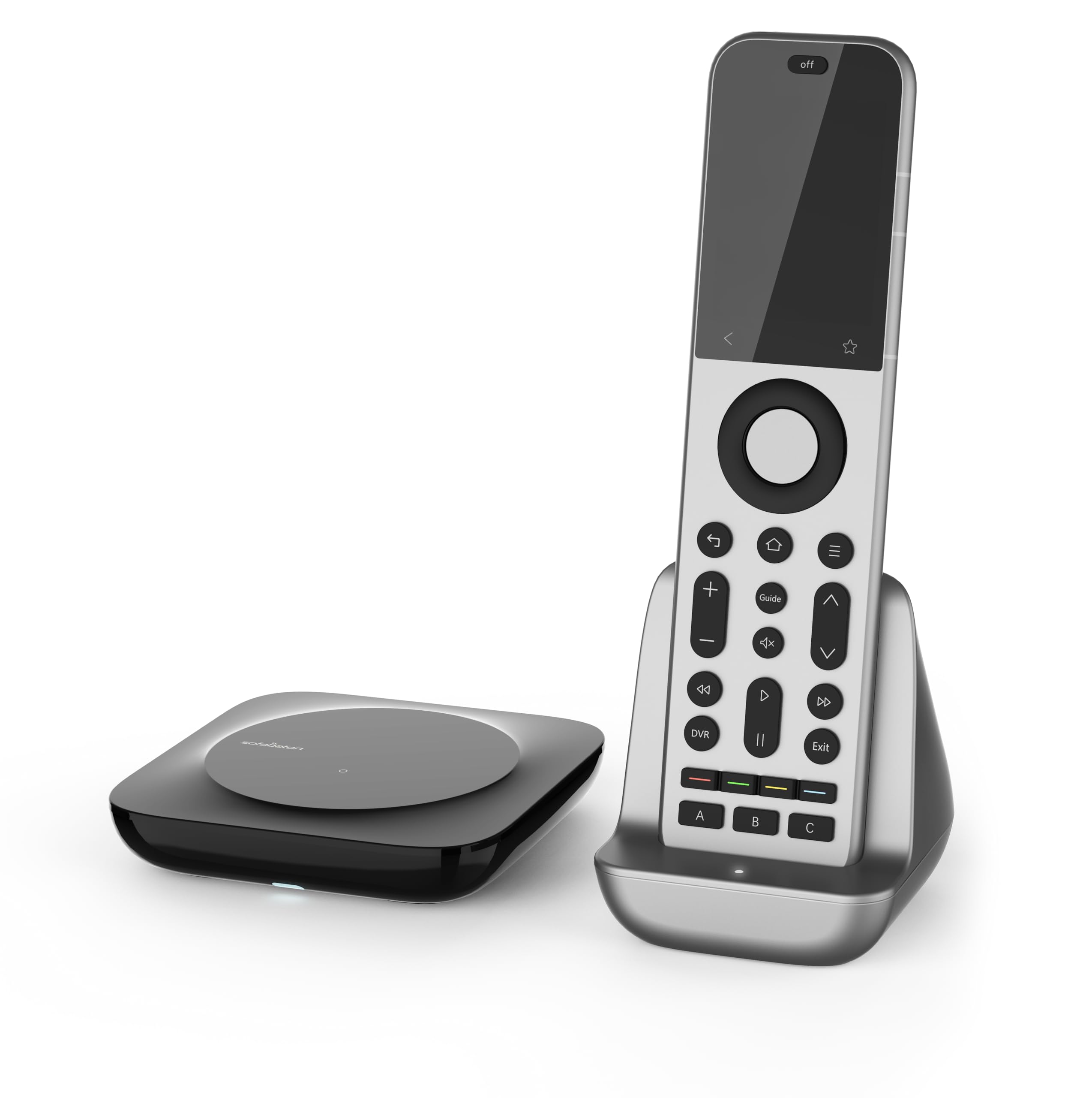 SofaBaton X2 Universal Fernbedienung mit Hub und Ladestation, Touchscreen, Anpassbare EIN-Tasten-Bedienung Steuern, Steuern Sie bis zu 60 IR-/Bluetooth-/WLAN-Geräte