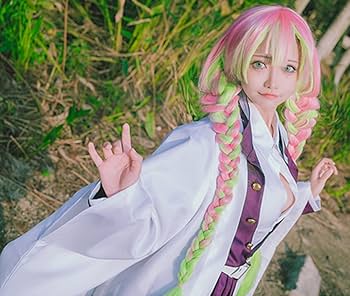 Amazon.co.jp: 鬼滅の刃 甘露寺 蜜璃 かんろじ みつり ウィッグ