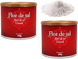Kit 2 Flor de Sal Cimsal 350g (Sal Marinho)