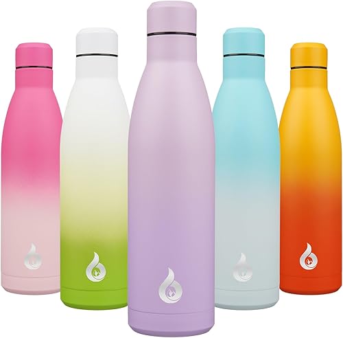 Miniatura 28 de BJPKPK Botella de agua aislada de 12 onzas pequeñas de acero inoxidable, reutilizable, de metal, térmica, mantiene el frío y el calor, color morado