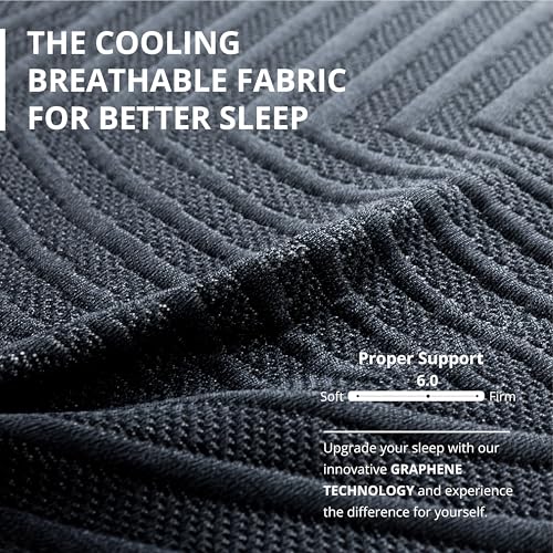 Image of MLILY EGOHOME 12 Inch Full Memory Foam Mattress for Cooling Sleep, Pressure Relief Cooling Copper Gel Bed in a Box, Foam Made in USA, CertiPUR-US Certified, Medium Firm, 54x75x12 Black