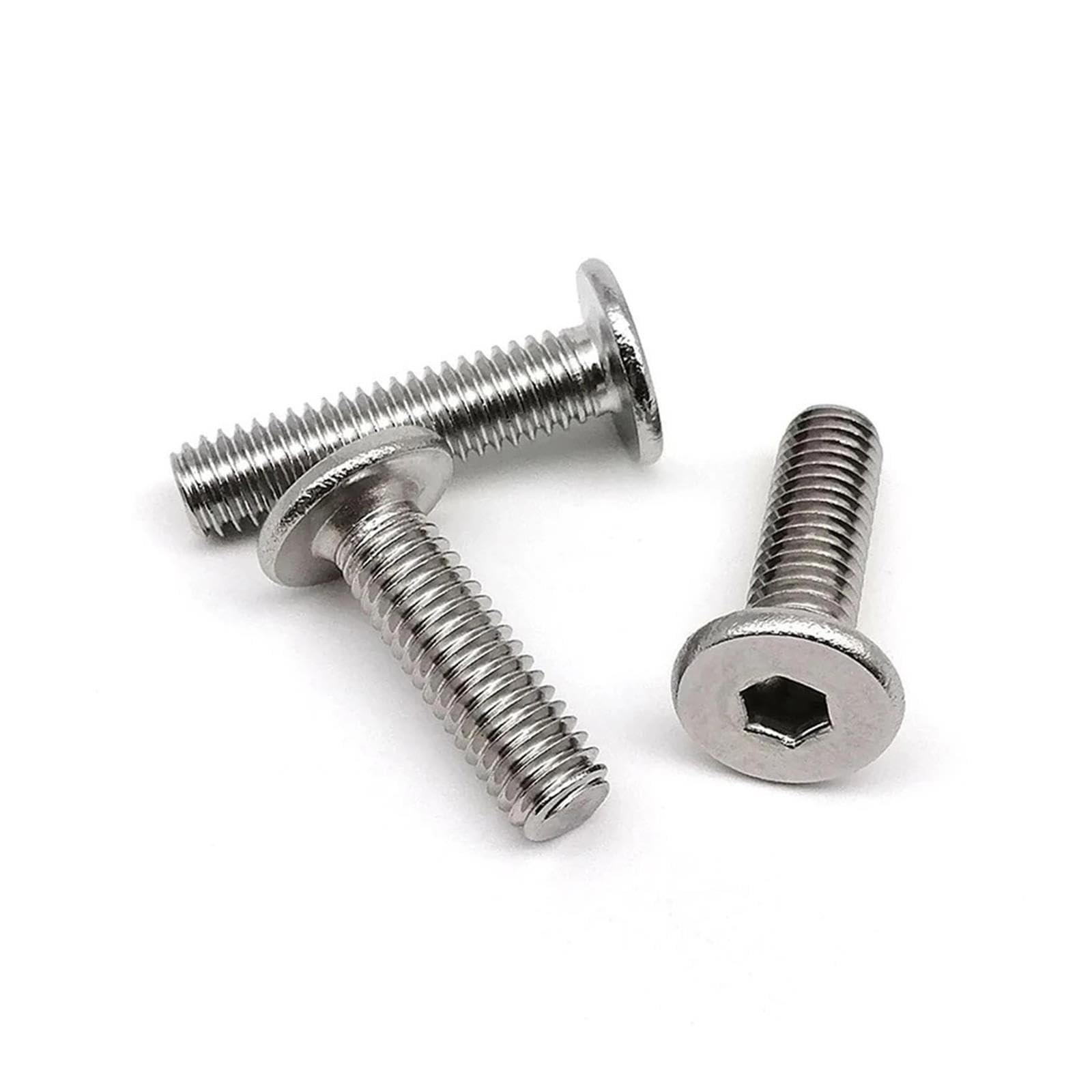 Tornillo Ultra Delgado Cabeza Ancha Inox 304 M4-M8