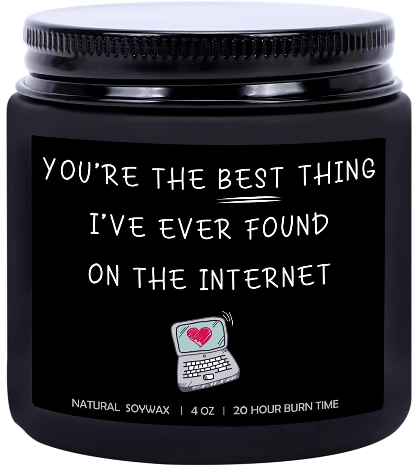 Birthday Gifts for Men Funny Romantic Gifts for Her Him Anniversary Birthday Gift for Girlfriend Wife Boyfriend Husband BFF Friend Bestie, Online Dating Present Lavender Candles (4Oz)