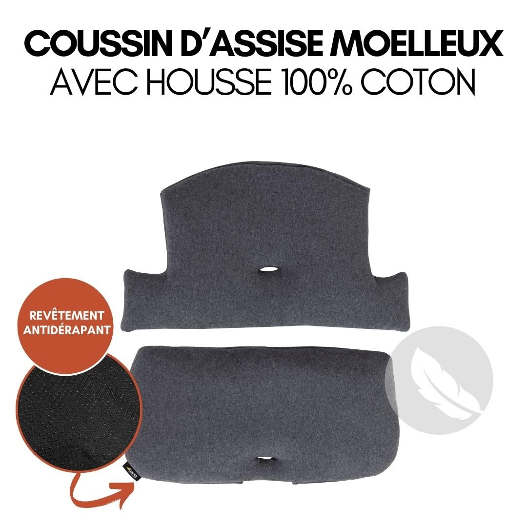 hauck Chaise Haute Bébé Alpha+ avec Plateau Play Tray et Jouet - Natural