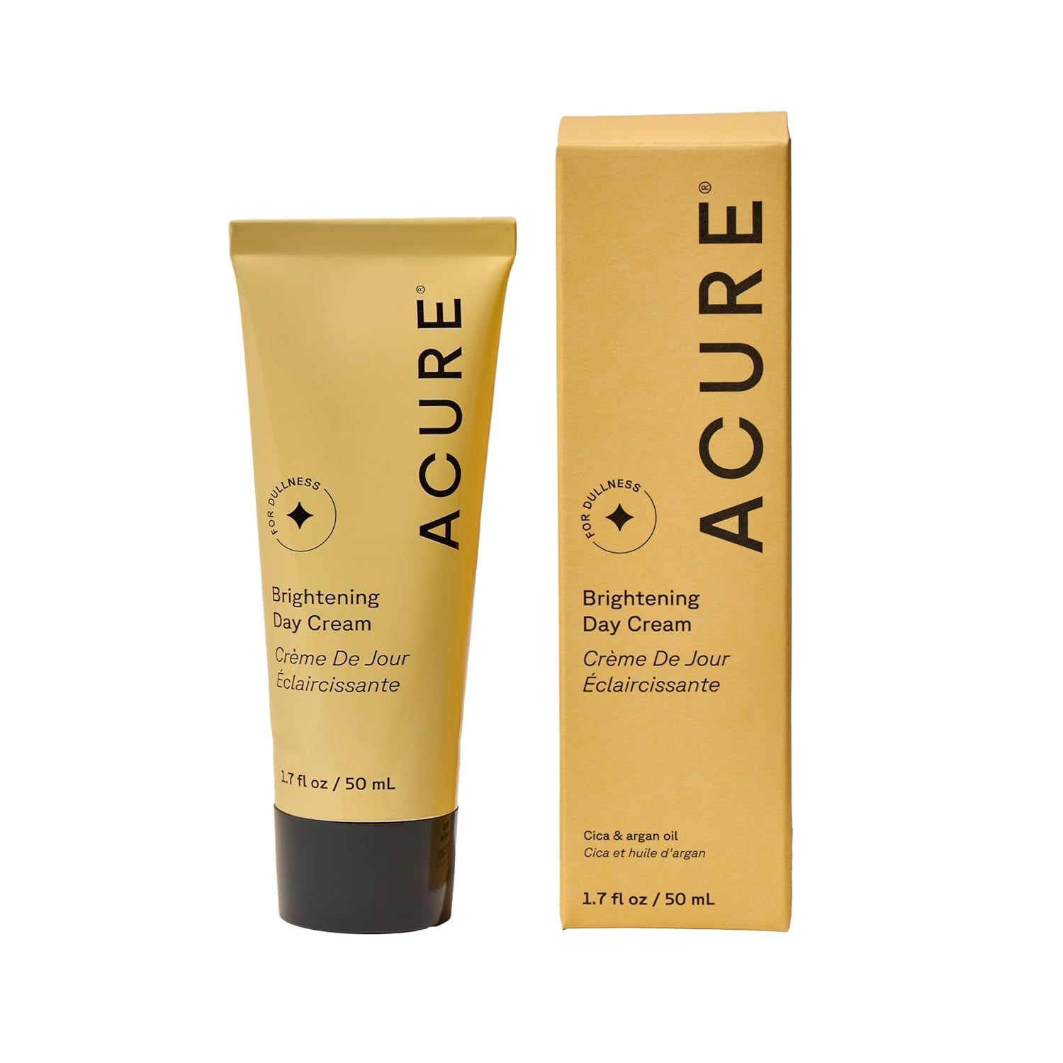 Acure Brightening Day Cream – Radiant Skin Day Cream with Cica & Argan Oil – Moisturizes, Evens Tone – 100% Vegan Formula – All Skin Types – Soothing & Nourishing Ingredients – 1.7 Fl Oz Acure Brightening Day Cream – Radiant Skin Day Cream with Cica & Argan Oil – Moisturizes, Evens Tone – 100% Vegan Formula – All Skin Types – Soothing & Nourishing Ingredients – 1.7 Fl Oz