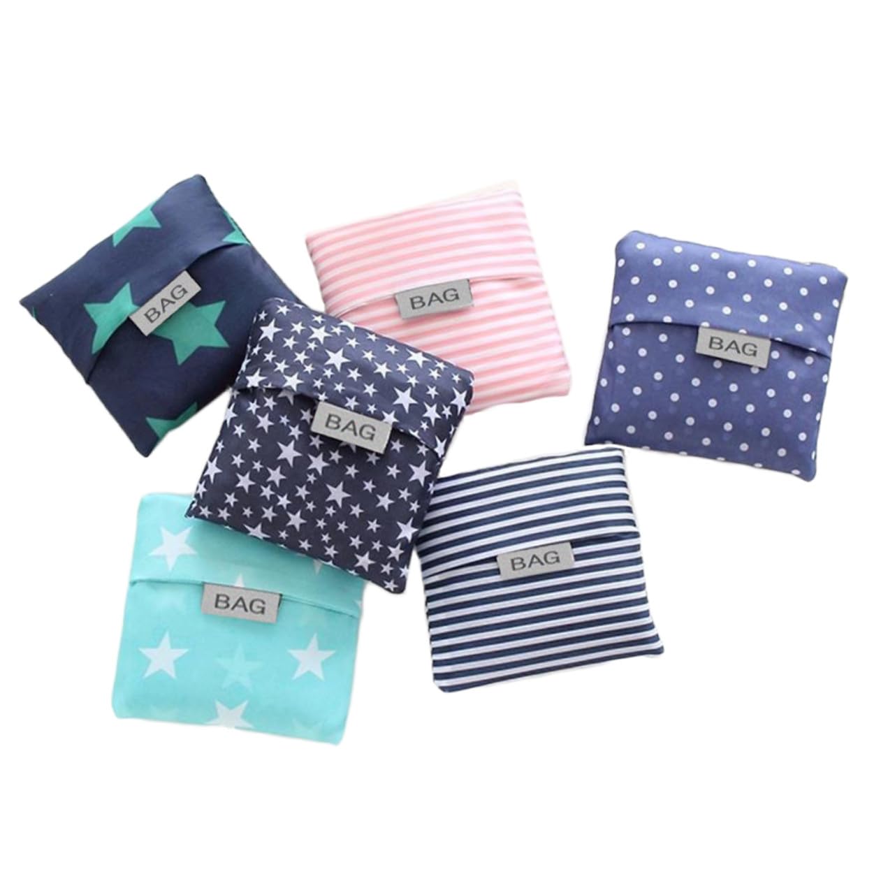 Gatuida 12piezas Bolsa De Compras Plegable Bolsa Tote Resistente para Almacenaje Práctica y Lavable para Compras Diarias y Uso Multifuncional