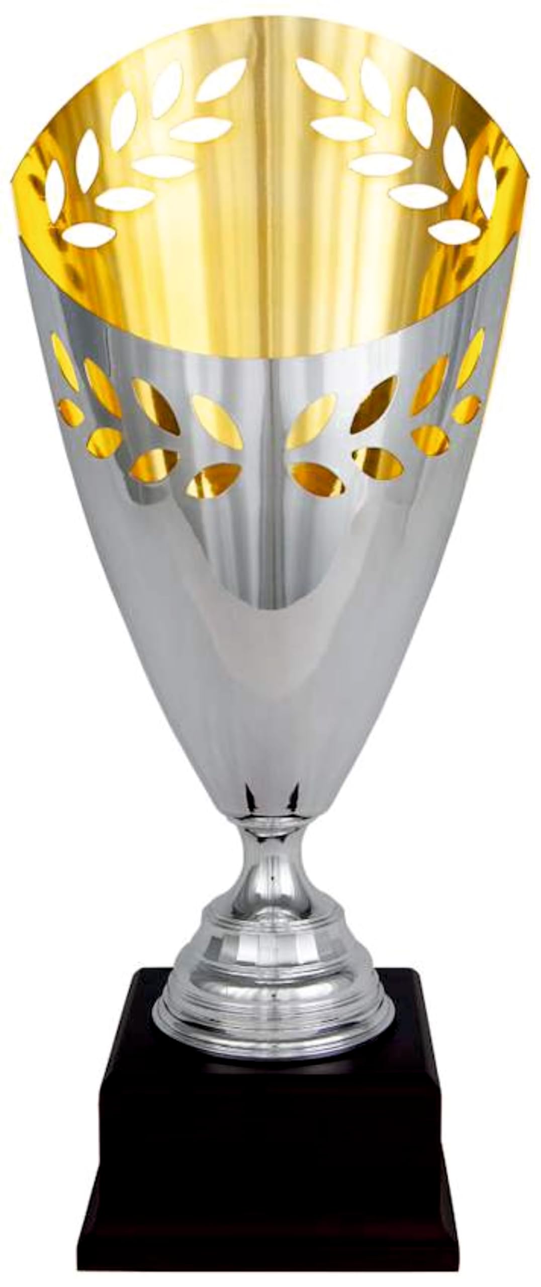 Copa Deportiva Personalizada Trofeo de metal calado de 36cm de altura Premio Deportivo de Fútbol, Baloncesto, Golf... para Campeón