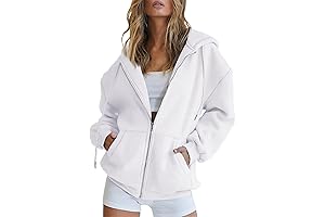 Going Out Outfits for Women|Womens Zip Up Cropped Hoodies Oversized Sweatshirts Full...