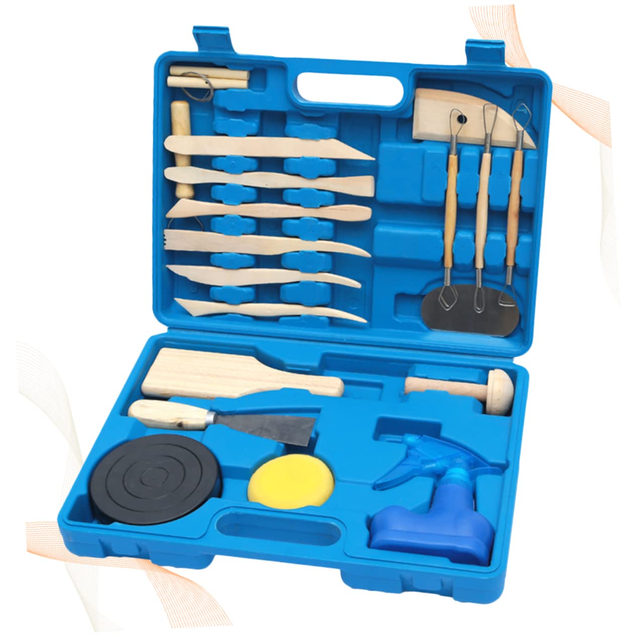 SEWACC 19piezas Kit Completo De Herramientas De Arcilla Instrumentos Para Figuras Auxiliares Para Modelar Barro