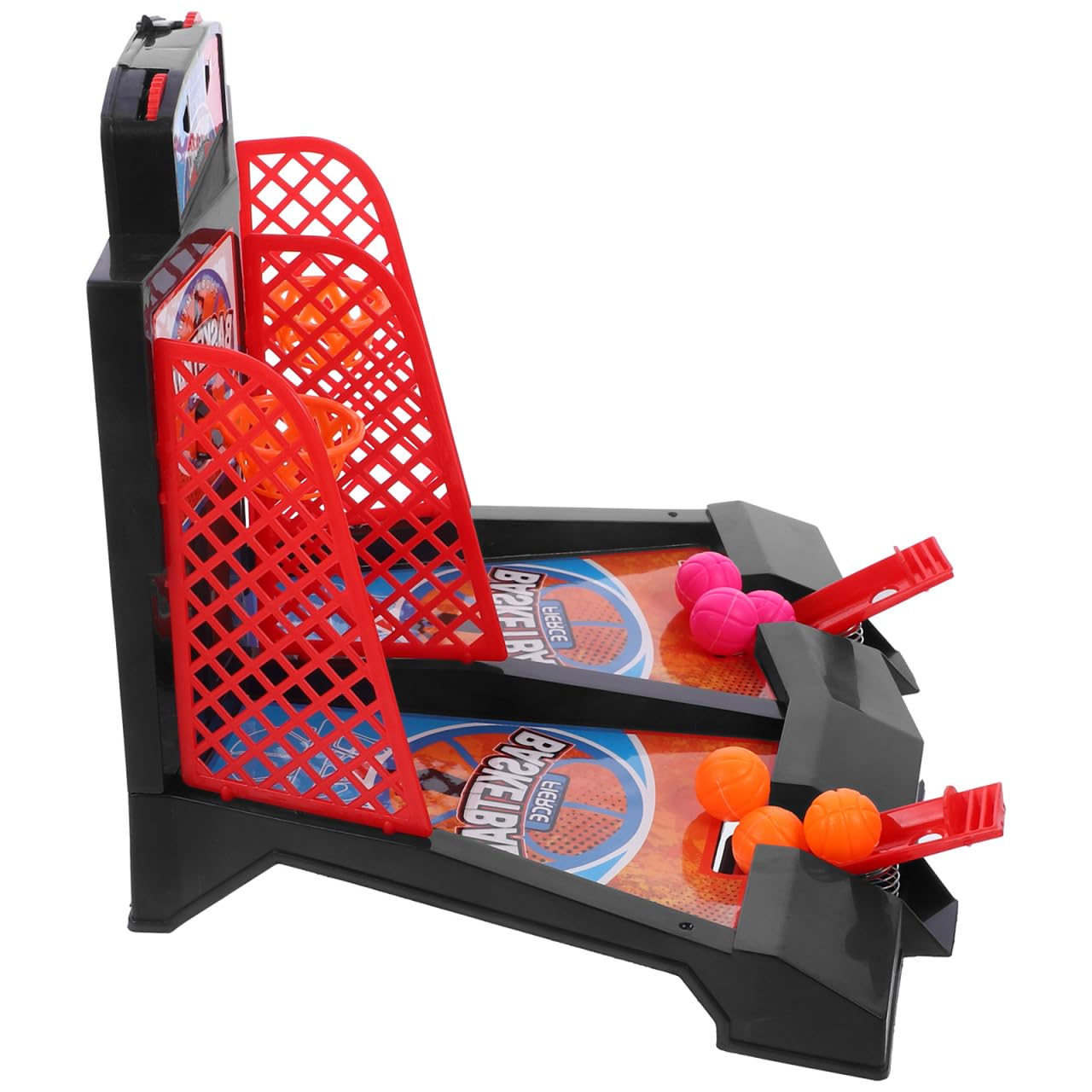 BESTonZON Jeu de Basket de Table pour Enfants, Basketball à Doigts Double Joueur, Tir Arcade de Bureau Portable et Éducatif, Améliore Agilité Coordination Main-Oeil Cadeau Anniversaire Sport