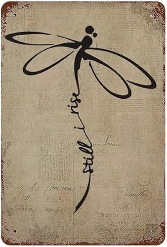 Letreros de metal con diseño de libélula para jardín, decoración de pared para el hogar, placa de bienvenida, regalo de inauguración de la casa para
