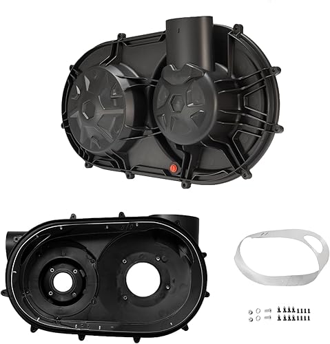 HAKA TOUGH X3 Cubierta de carcasa de embrague exterior e interior con cubierta de cinturón interior de aluminio Protector de protección para