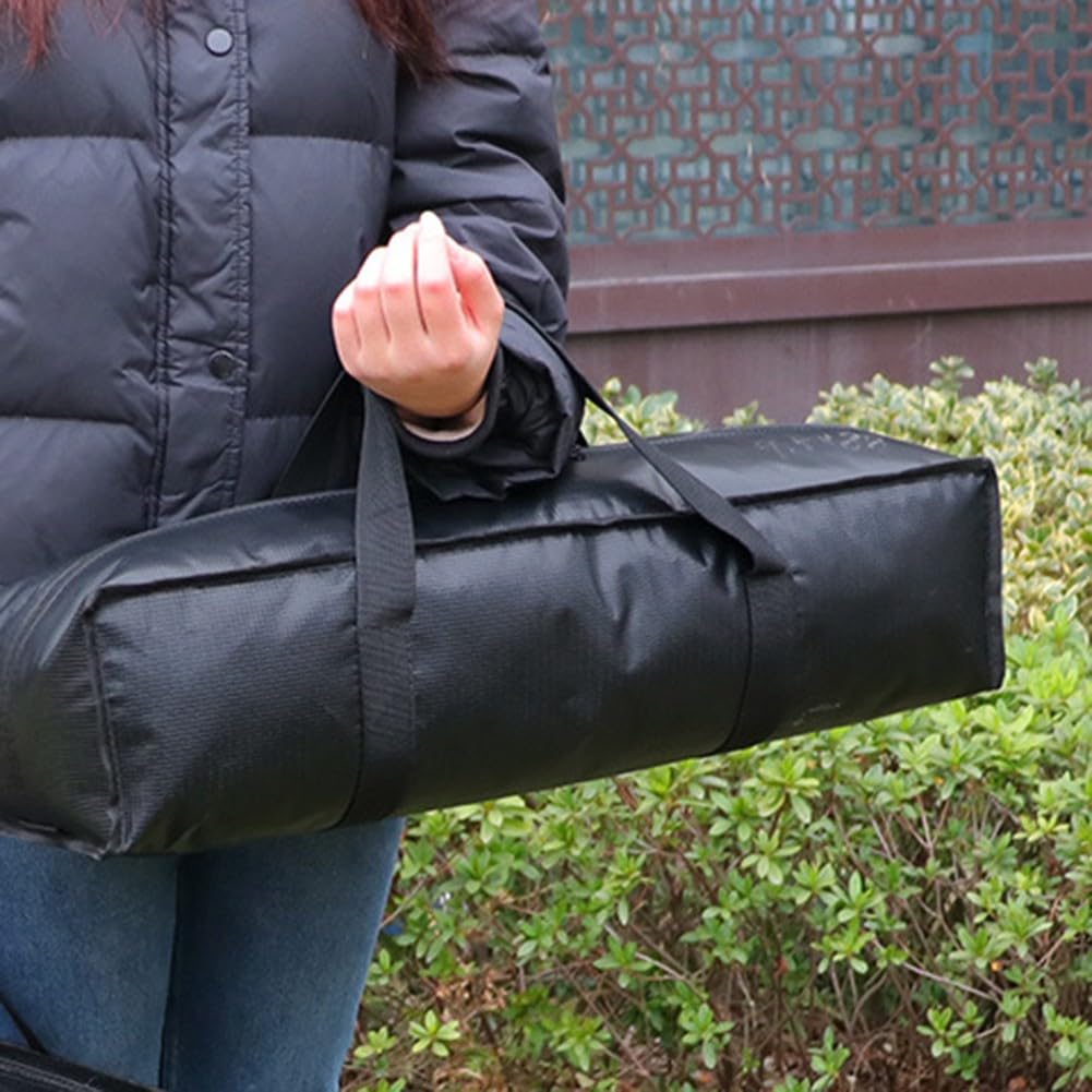 Bolsa impermeable para bastón de camping con tela Oxford y base reforzada para llevar postes de tienda de campaña, sillas plegables y equipo de pesca (60 x 25 x 25 cm)
