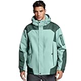 Windbreaker Jacket Men Big and Tall Work Poncho Waterproof Hooded for Fishing Golf Hiking Outdoor Outerwear