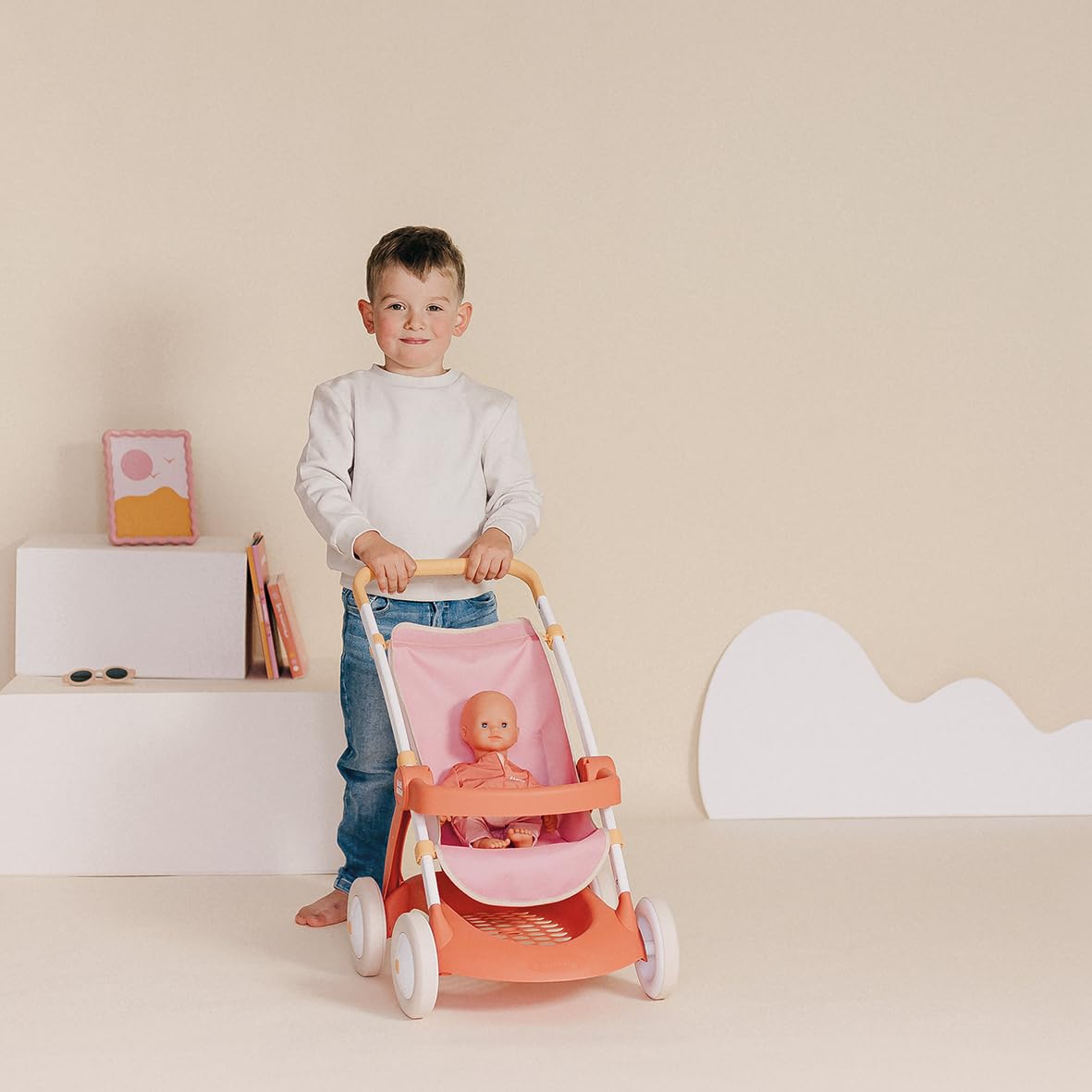 Smoby Baby Nurse Puppenwagen  Kleiner Kinderwagen Fr Puppen Bis 42 Cm Ab  18 Monaten