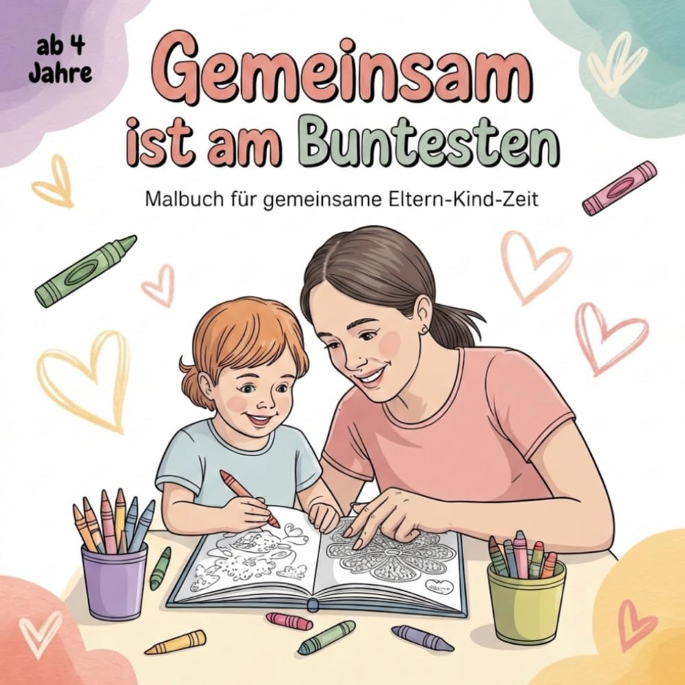 Gemeinsam ist am buntesten - Malbuch für gemeinsame Eltern-Kind-Zeit