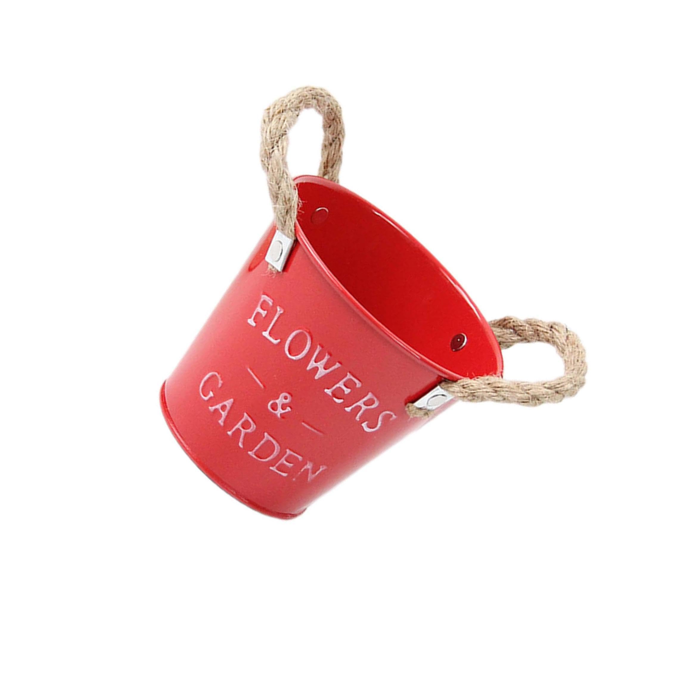 mophrati Wonderful Gift For Plant Lovers Rustic Flower Pot Bucket