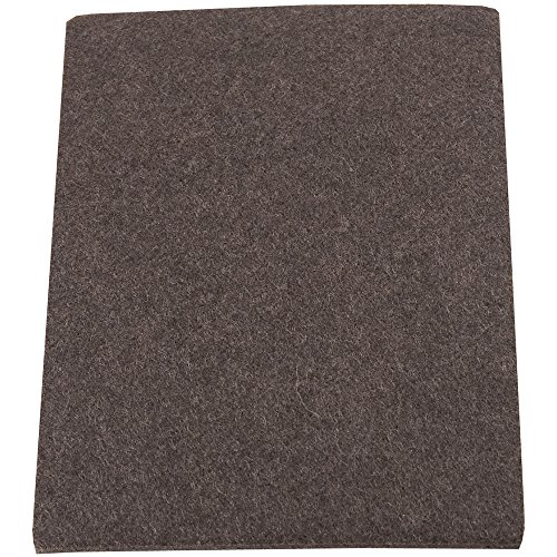 Softtouch Self-Stick Furniture Felt Sheet For Hard Surfaces To Cut Into Any Shape (2 Pack) - Walnut Brown, 4-1/2" X 6" Sheets #TOP3