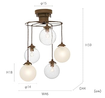 インターフォルム　オレリア　ペンダントライト　クリア　シャイン　バブル　3セット インターフォルム オレリア ペンダントライト クリア シャイン