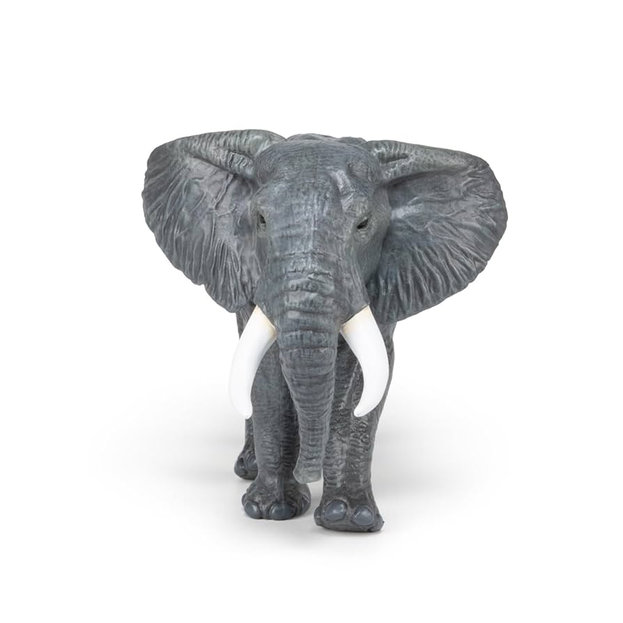 Amazon.com: Papo Large African Elephant Figure, Multicolor