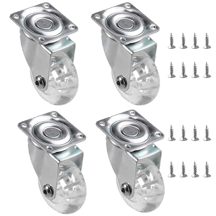 Buy 4 Pack Swivel Caster Wheels for Furniture, 2 Inch Heavy Duty Castor