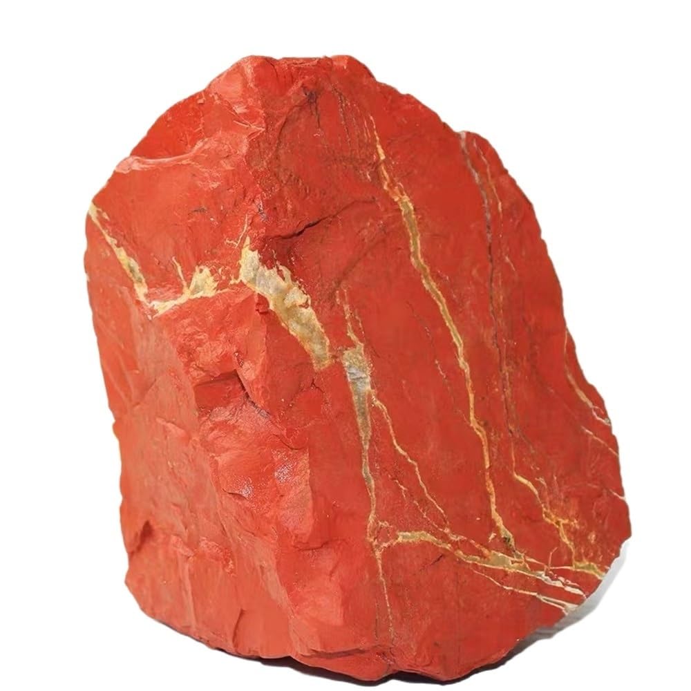 AARTERZZA 1 Piece of Gems Crystal Quartz Raw Stone Red Jasper 310-400g
