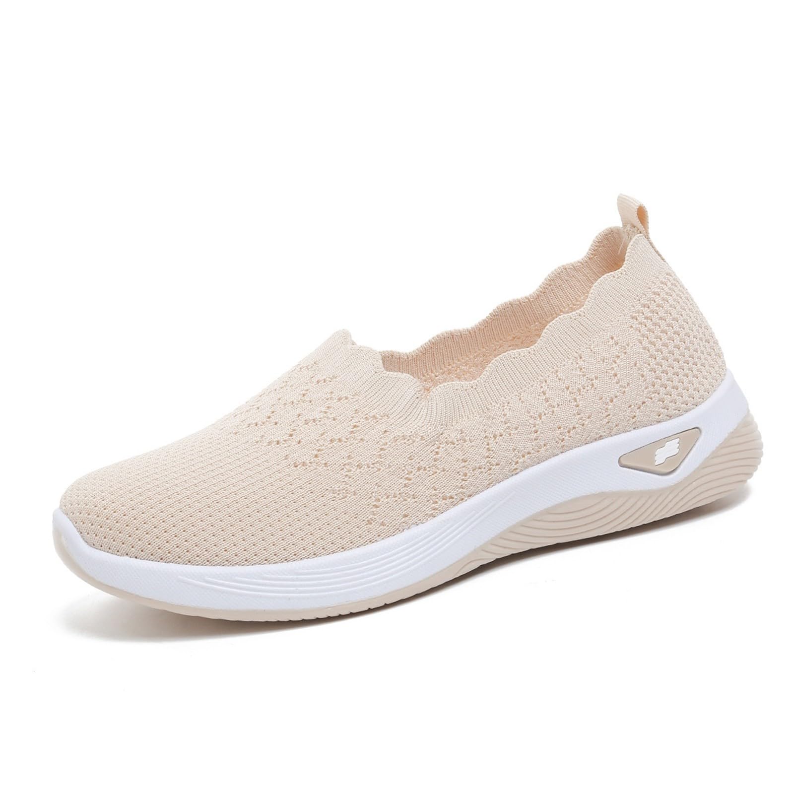 Chaussure Orthopédique Femme Été Baskets Légère Respirante Basket Ballerines Antidérapante Marche Enfiler sans Lacet Sneakers Fitness Slip on Confort Basquette Course Travail