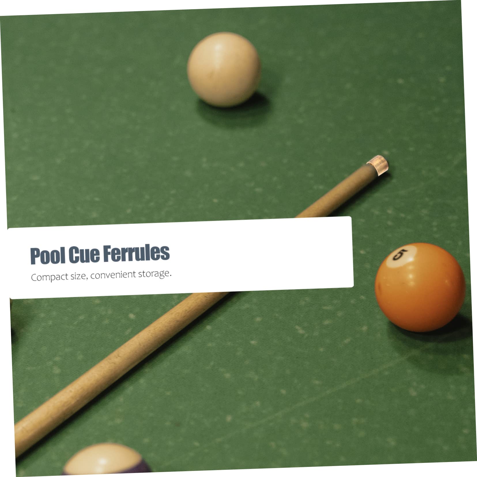 Toyvian 30Pcs Billiard Replacement Ferrules Durable Pool Tips for Snooker Rods Lightweight and Resistant Essential Pool Supply for Players
