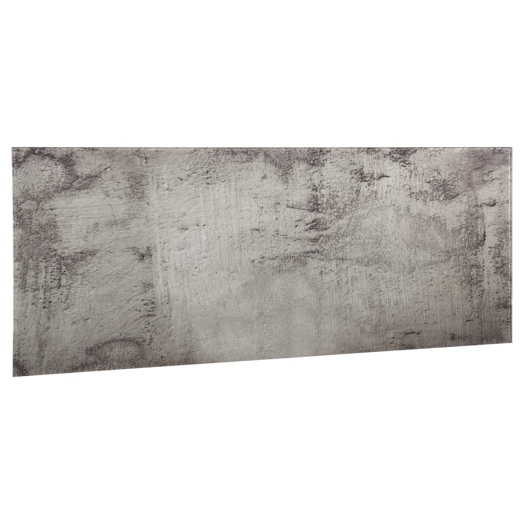 Pizarra magnética de cristal para montaje en pared, 60 x 20 cm, efecto hormigón, cristal templado de 4 mm, pizarra blanca con imanes, rotulador y borrador para oficina, escuela, oficina en