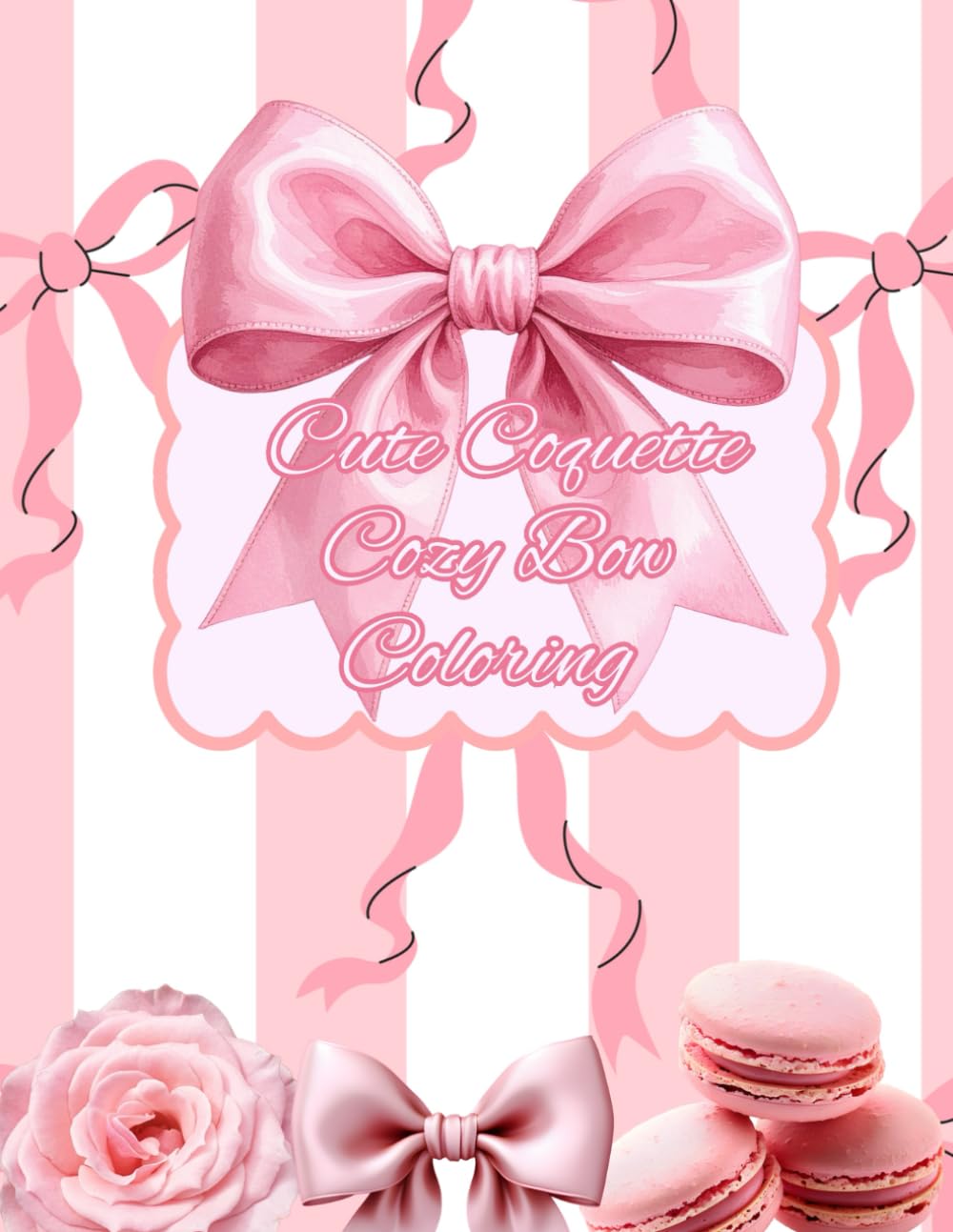 Cute Coquette Cozy Bow Coloring