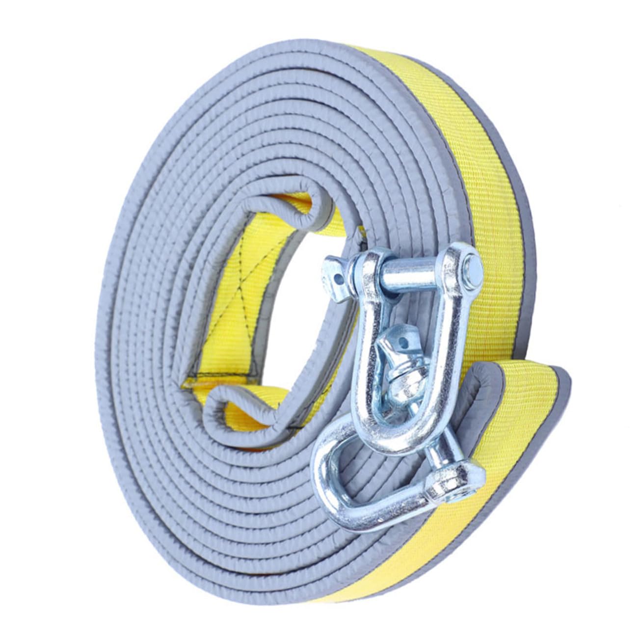 Cabilock Cuerda De Remolque De Alta Resistencia Metros De Toneladas De Capacidad para Coche SUV o Camión Correa De Tracción De Emergencia Reflectante Resistente y Duradera