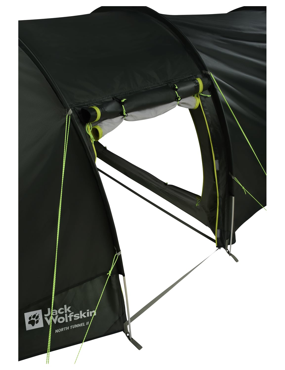 Jack Wolfskin North Tunnel II Tienda de Campaña Automática Acampada, Adultos Unisex, Islandia Moss, Talla única