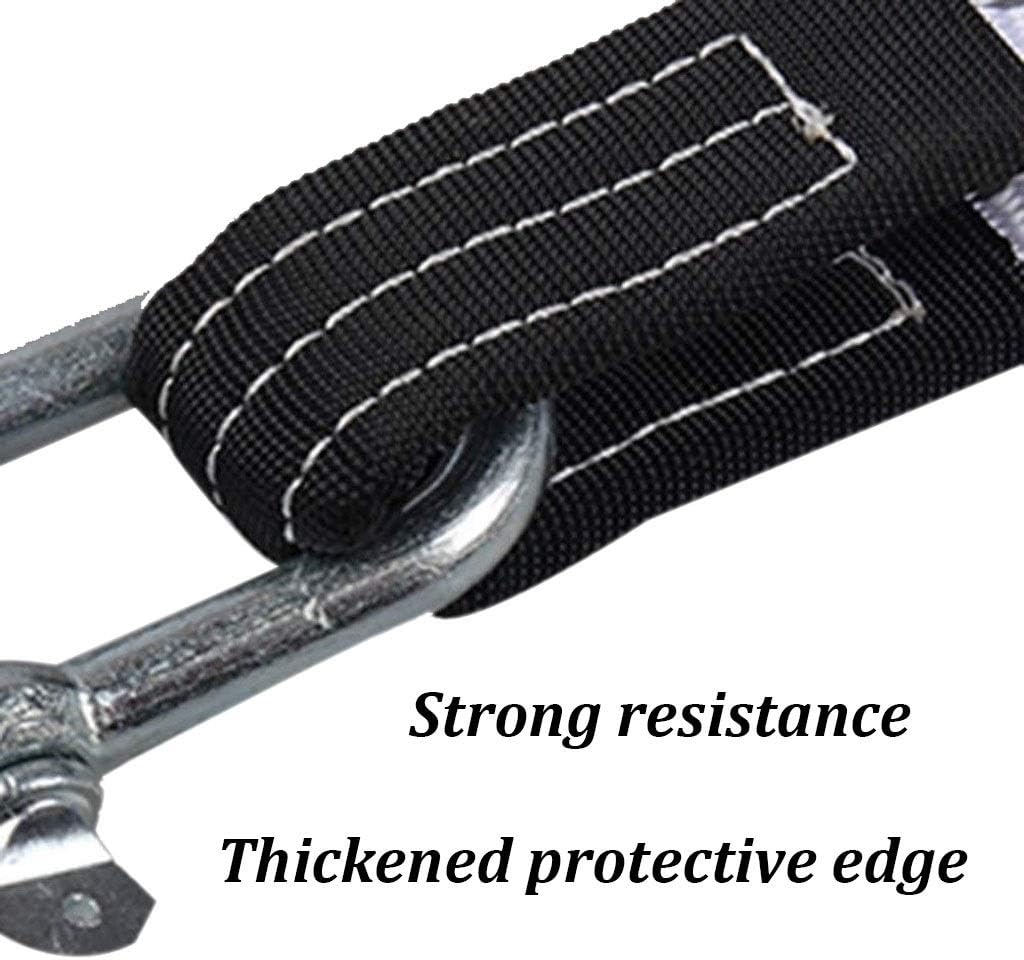 Tow Rope 5m/16.4ft 6Tons Heavy Duty Car Road Recovery Tow Strap Towing Ropes with 2 Tow Hooks Car Accessories Styling Car Towing Ropes(5M-6T)