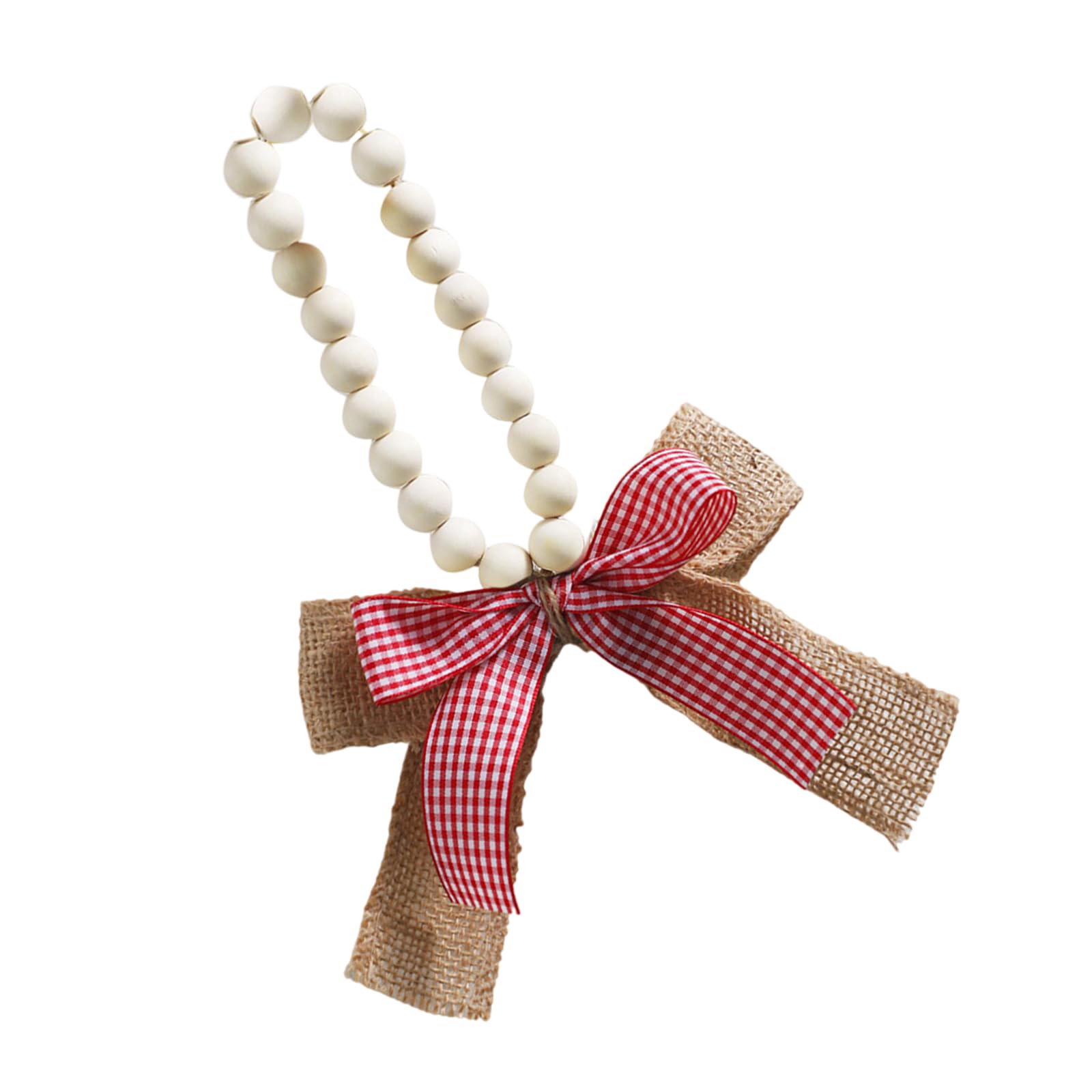 Nucelit Decorative Wood Beads Garlands Ornamentation for Holiday Farmhouses Decors Stylish Home Accent for Candy, Shelf Wood Beads Garlands