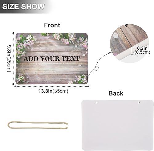 Miniatura 3 de Letrero personalizado para puerta colgante, letrero de pared personalizado para cocina, dormitorio, jardín, patio, hogar, granja, decoración de