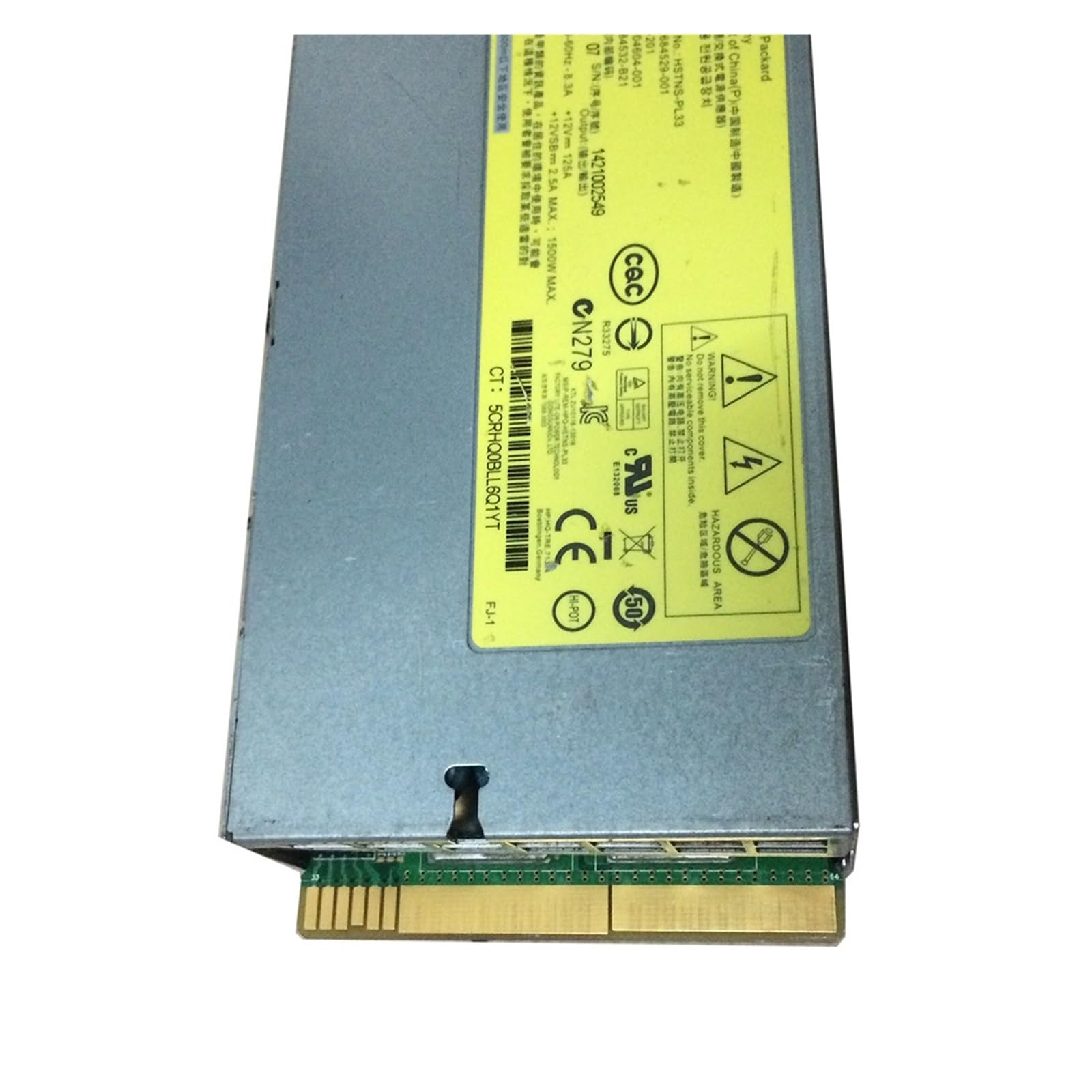 Bloc d'alimentation serveur DL580 G9 1500W HSTNS-PL33 pour baie informatique