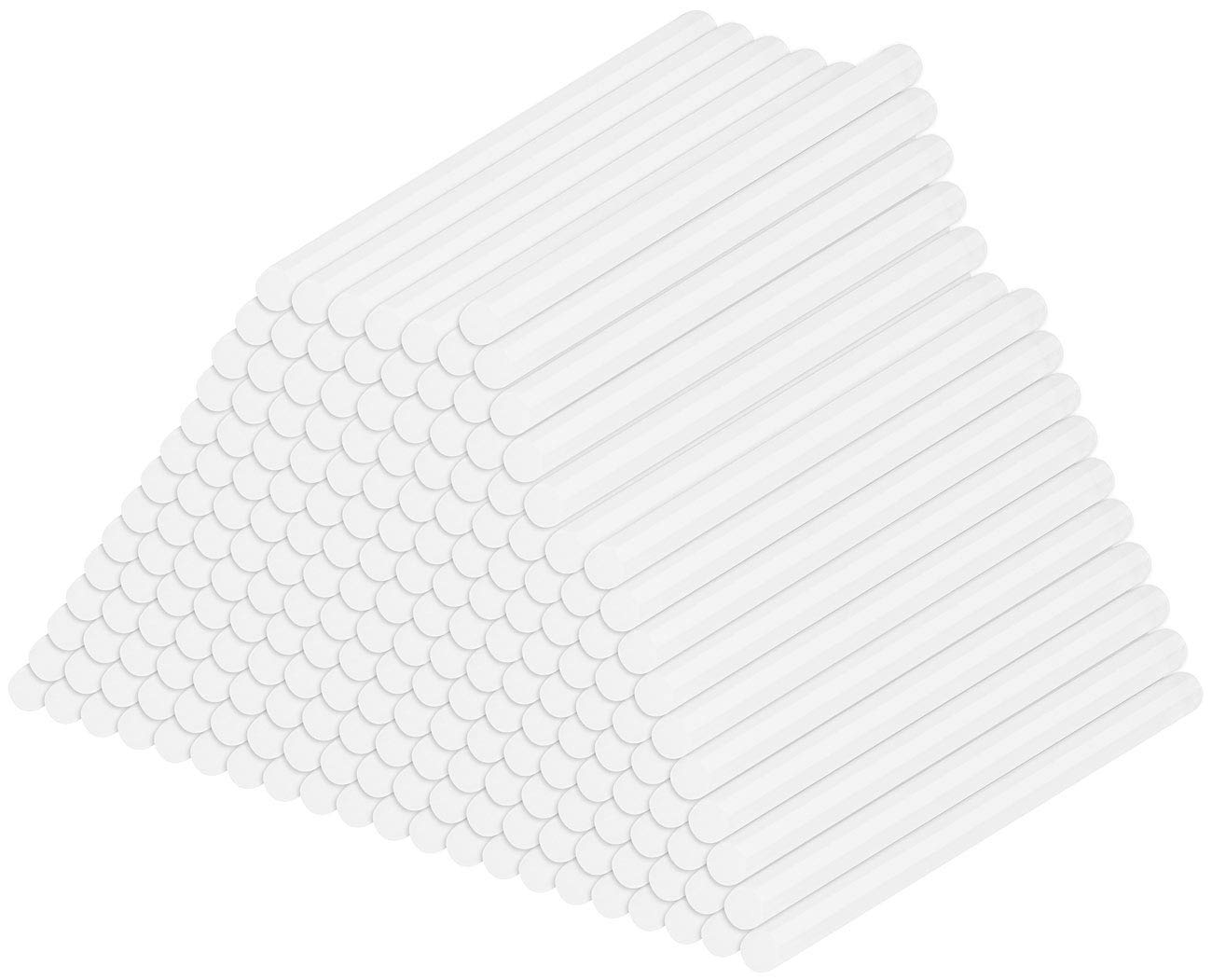 AGT Allzweck-Klebesticks: 4er-Set 50 Klebesticks für Klebepistolen, 11 x 200 mm, weiß (Heißklebepistole, Hot-Stick, Silikon)